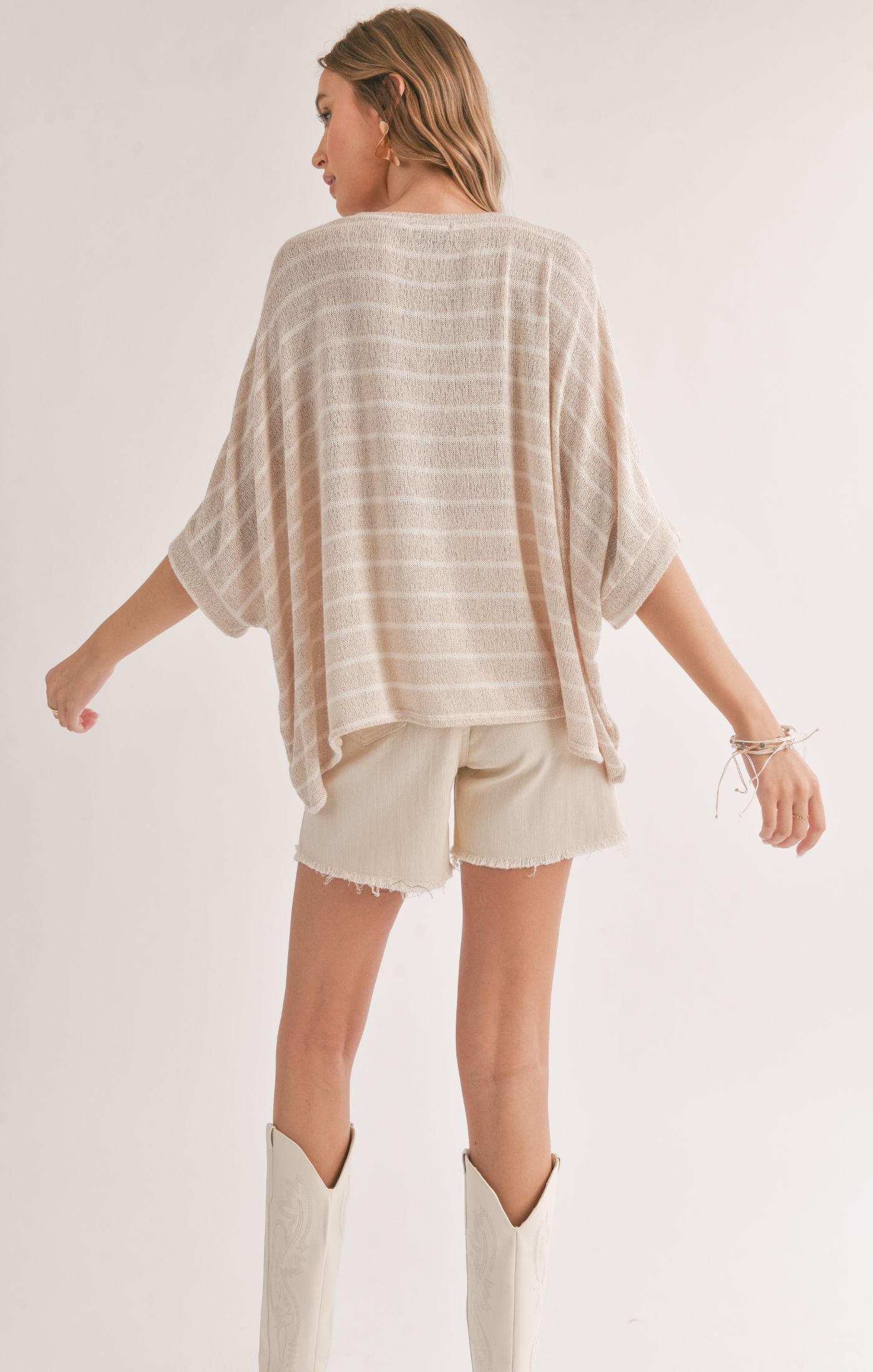 Horizon Striped Oversized Top