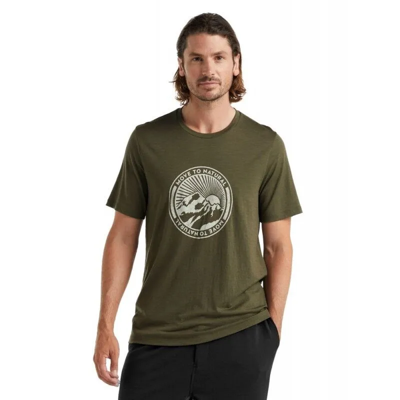 icebreaker  T-Lite II SS Tee Move to Natural - Maglia merino - Uomo