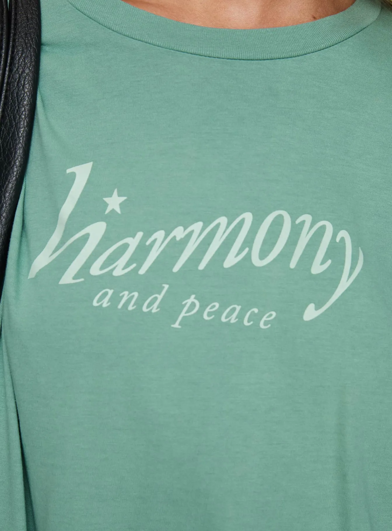 In Harmony Oversized Tee Green