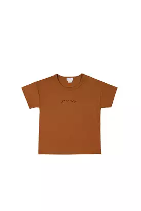 JAMIE KAY Pima Cotton Hunter Tee - Cinnamon