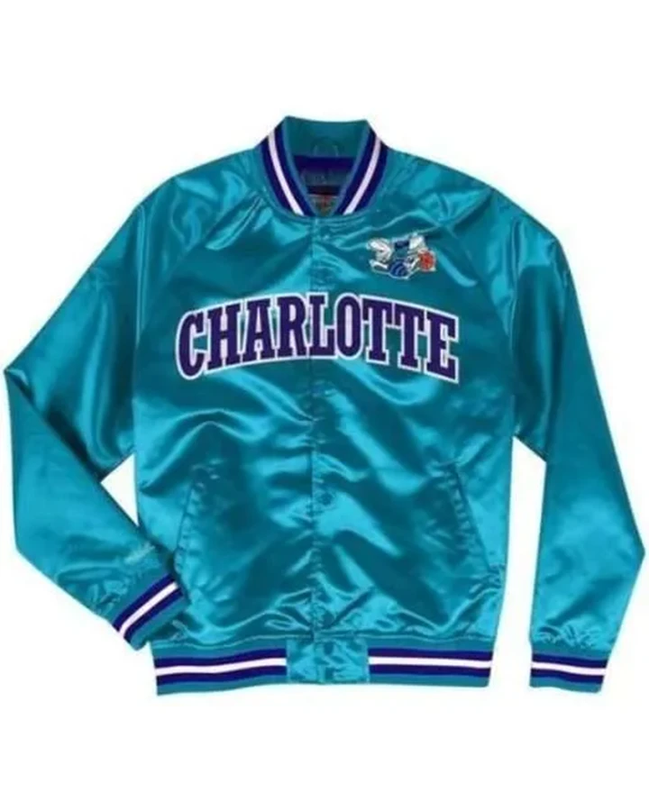 Judy Charlotte Hornets Satin Varsity Jacket - William Jacket