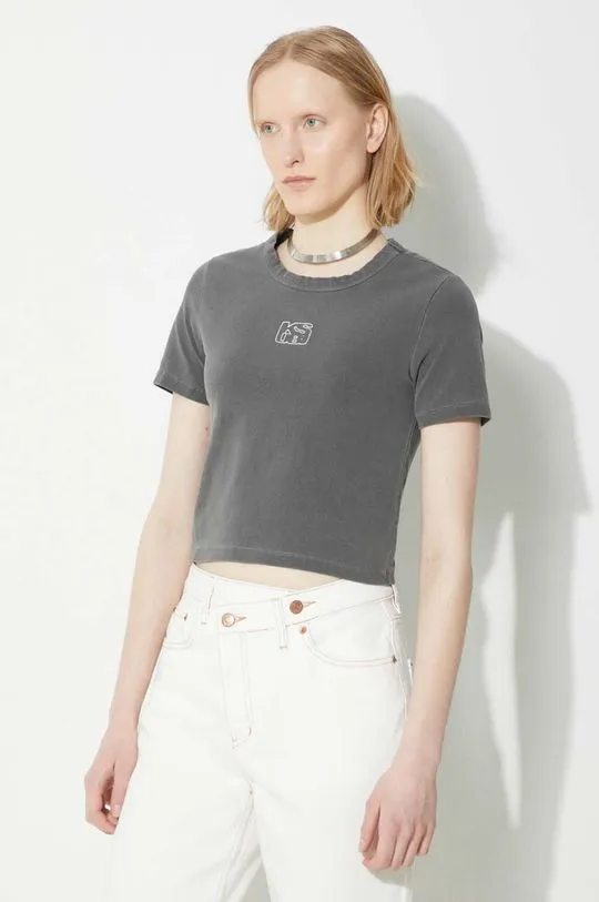 KSUBI t-shirt Stacked Baby Ss Tee Charcoal women’s gray color WSP24TE001