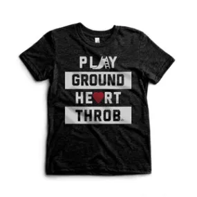 LEDGER PLAYGROUND HEARTTHROB  TEE | CHARCOAL BLACK TRI-BLEND