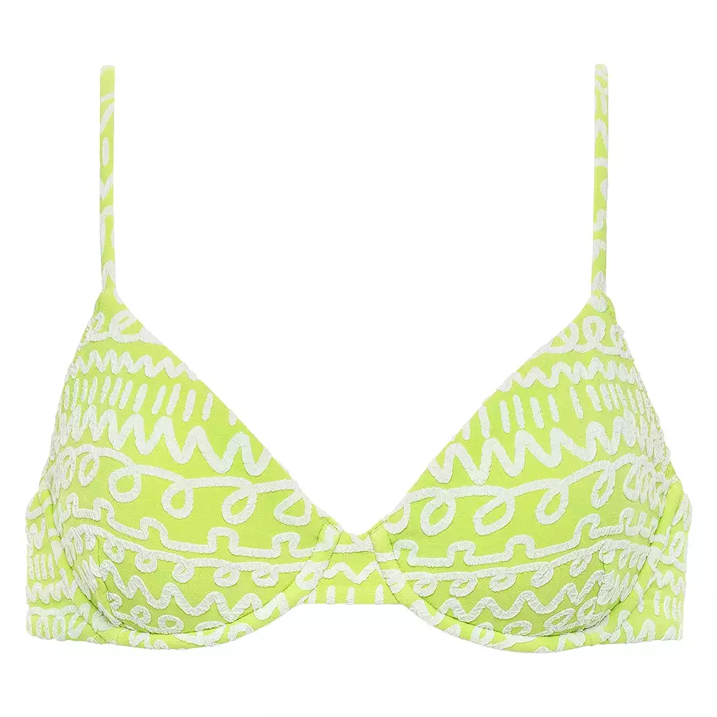 Lime Icing Dainty Bikini Top