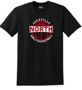 LN GIRLS BASKETBALL YOUTH DRYBLEND 50/50 COTTON/POLY TEE