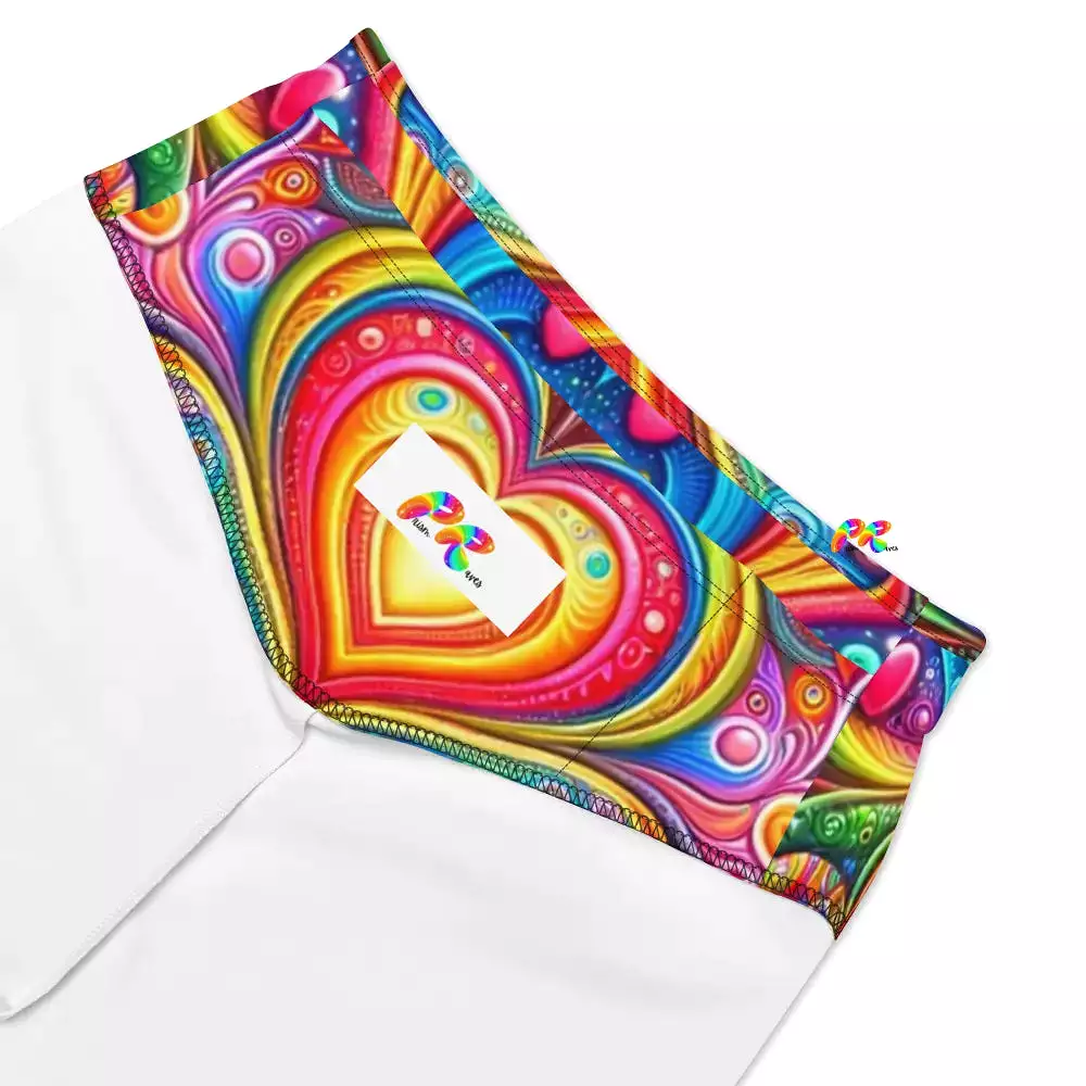 Love Dreamscape Rave Biker Shorts