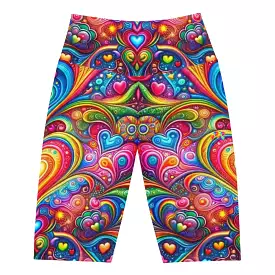 Love Dreamscape Rave Biker Shorts