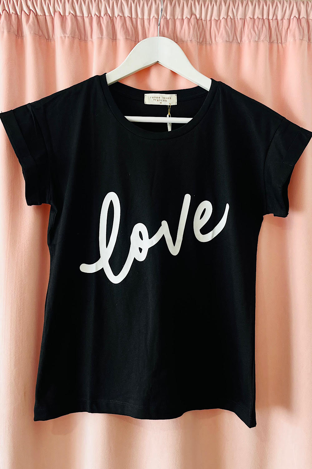 LOVE TEE BLACK & WHITE