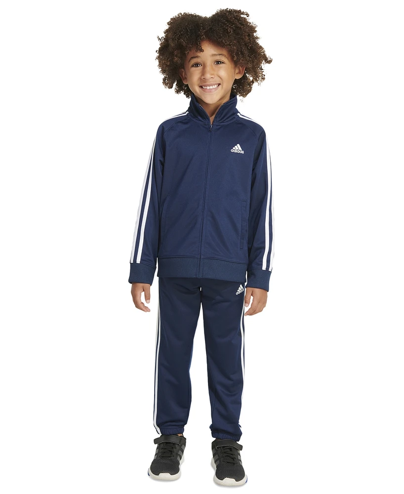 Macy's adidas Little Boys Tricot Jacket and Jogger Pants, 2-Piece Set