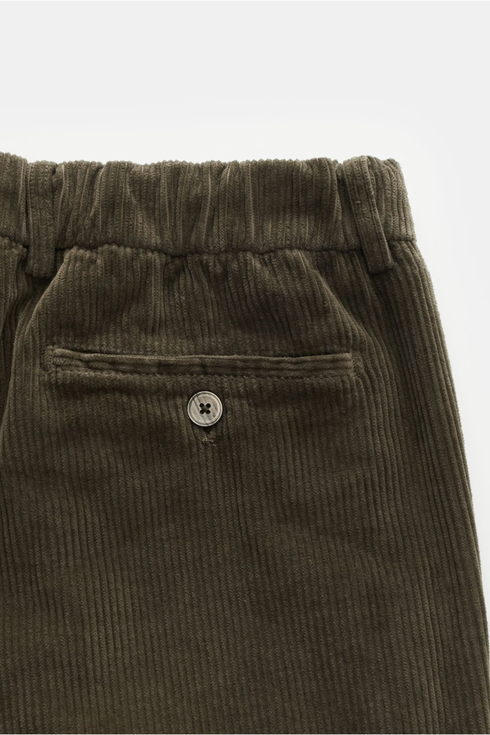 MARCO PESCAROLO corduroy jogger pants 'Manu' dark olive