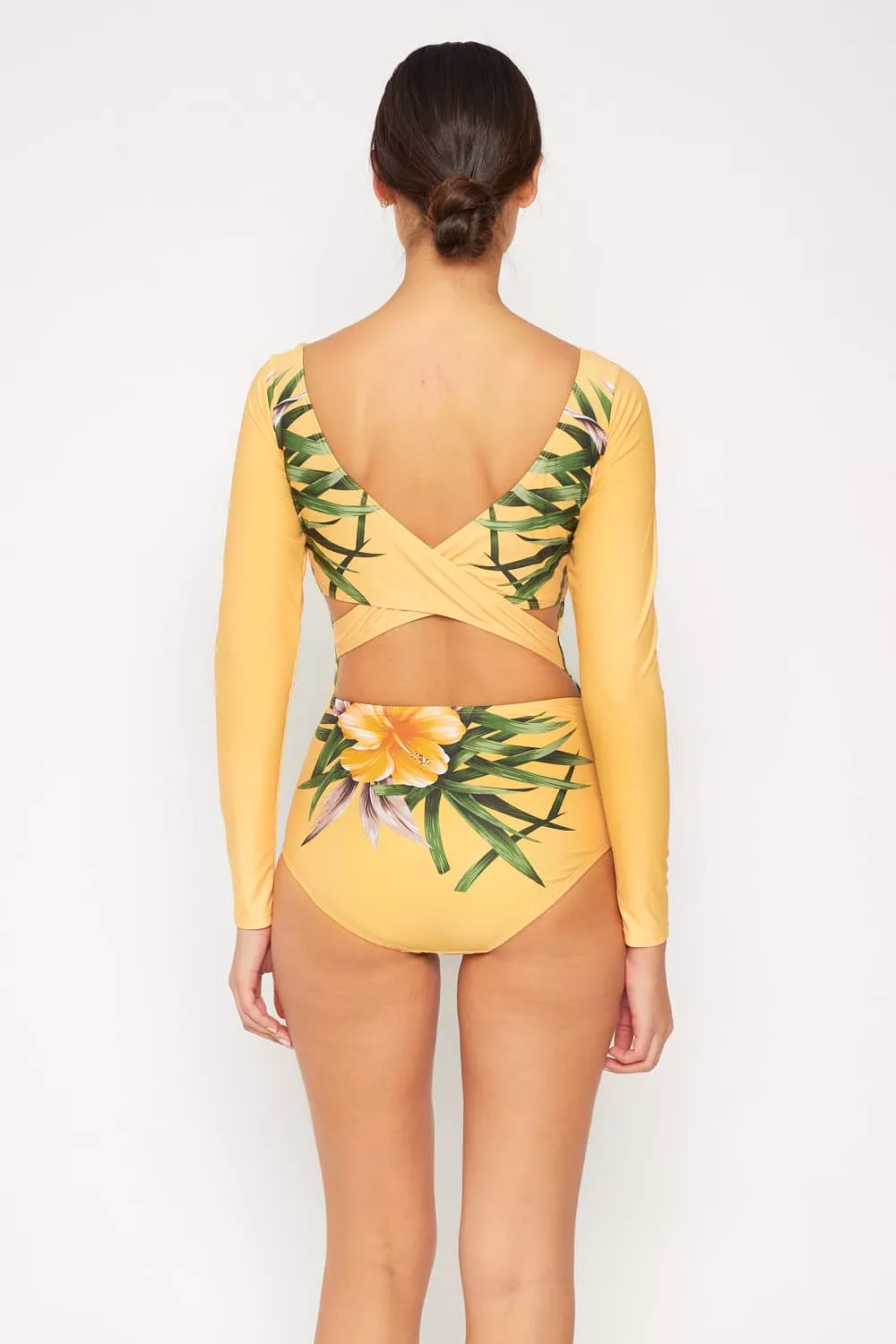 Marina West Swim Cool Down Longsleeve One-Piece Swimsuit