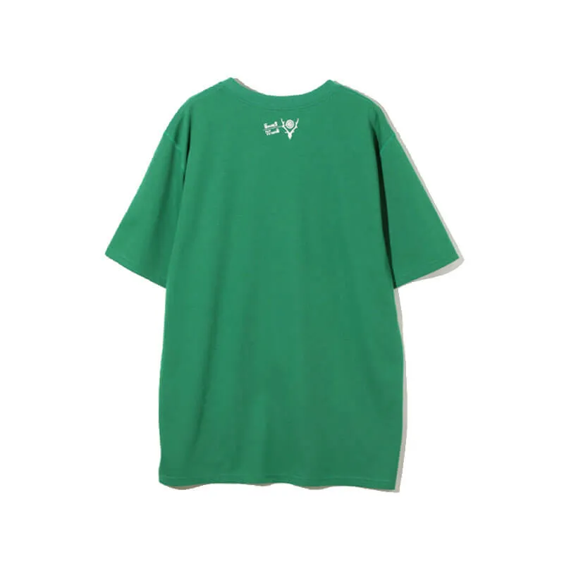 Maze Crew Neck Tee - Green