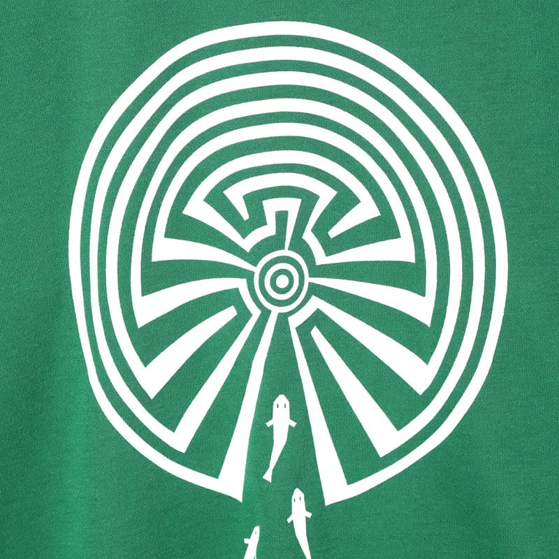 Maze Crew Neck Tee - Green