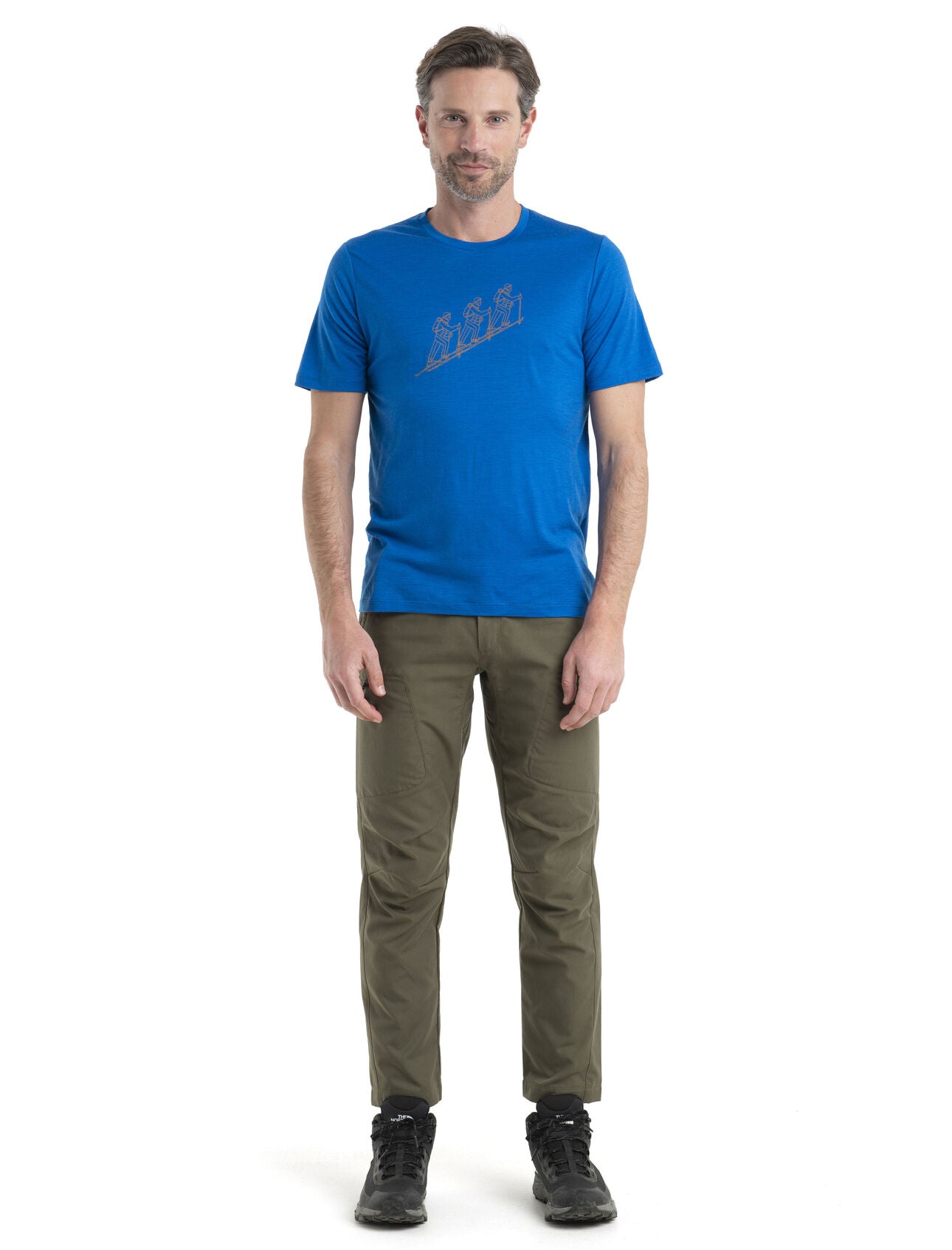 Mens Merino 150 Tech Lite II Short Sleeve Tee Natural Ski Tour