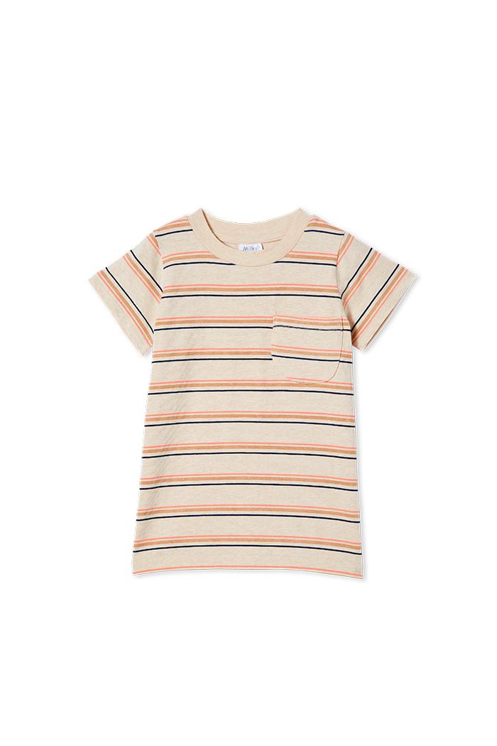 Milky Natural Stripe Tee