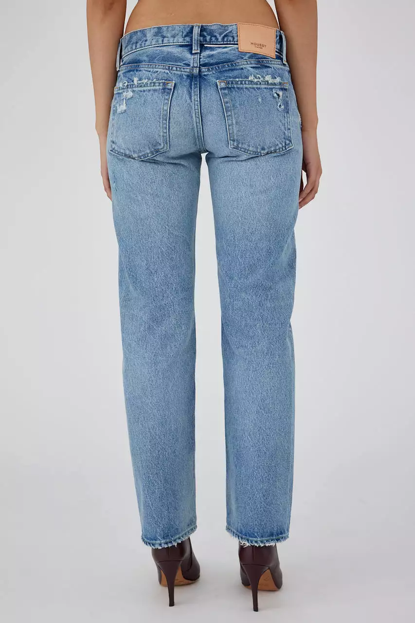 Moussy Vintage Bostonia Low Rise Straight Jean