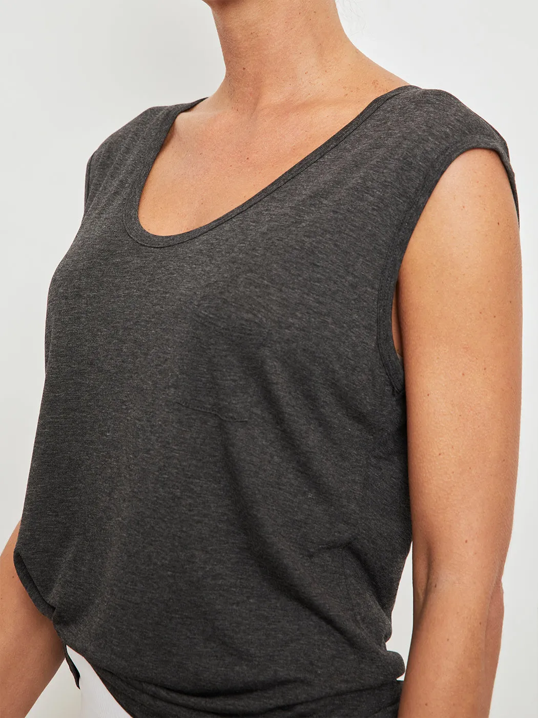 Muscle Tee - Charcoal