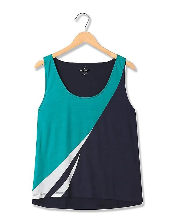 Nautica Cotton Sleeveless Knit Tee