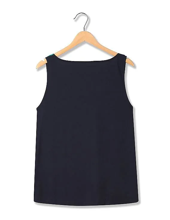 Nautica Cotton Sleeveless Knit Tee