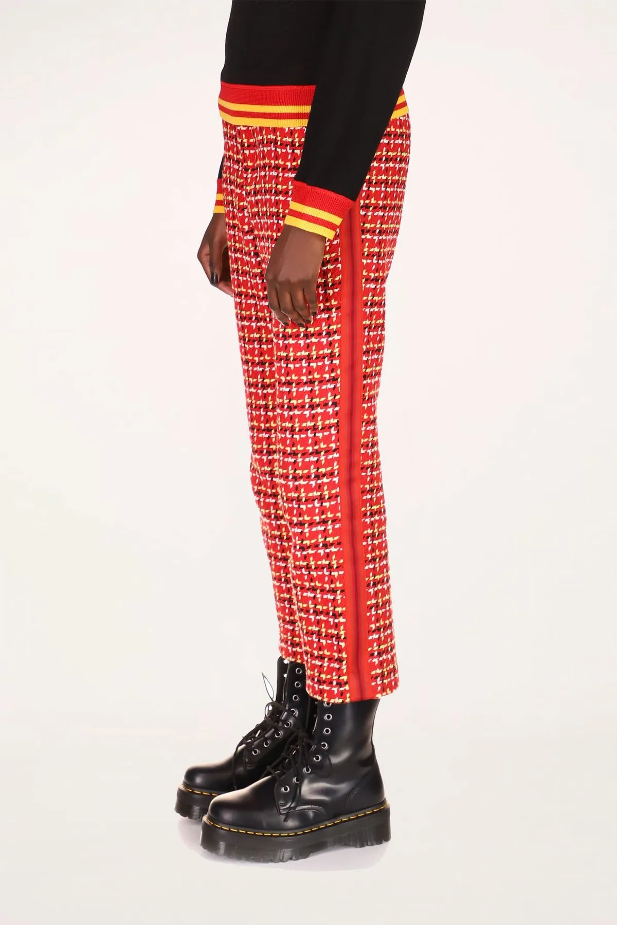 Neo Plaid Pants - Red