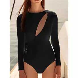 New one-piece long-sleeved swimsuit