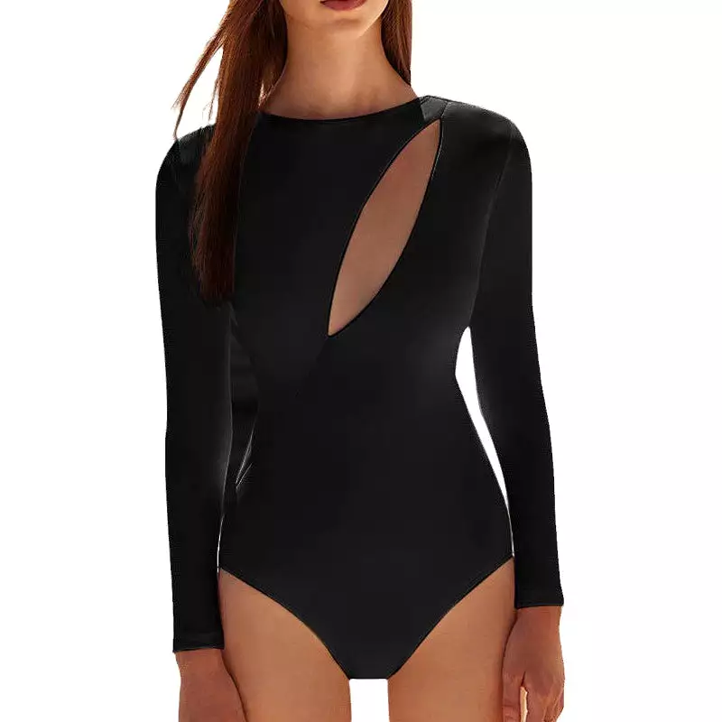 New one-piece long-sleeved swimsuit