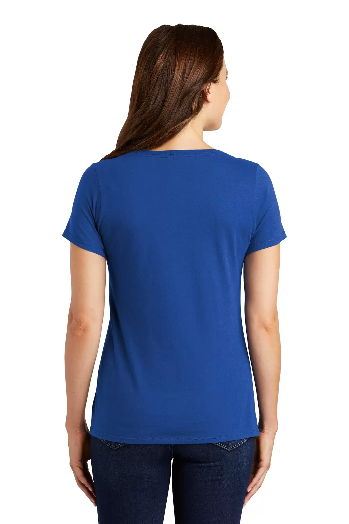 Nike BQ5234  Ladies Dri-FIT Cotton/Poly Scoop Neck Performance Tee SKU: BQ5234