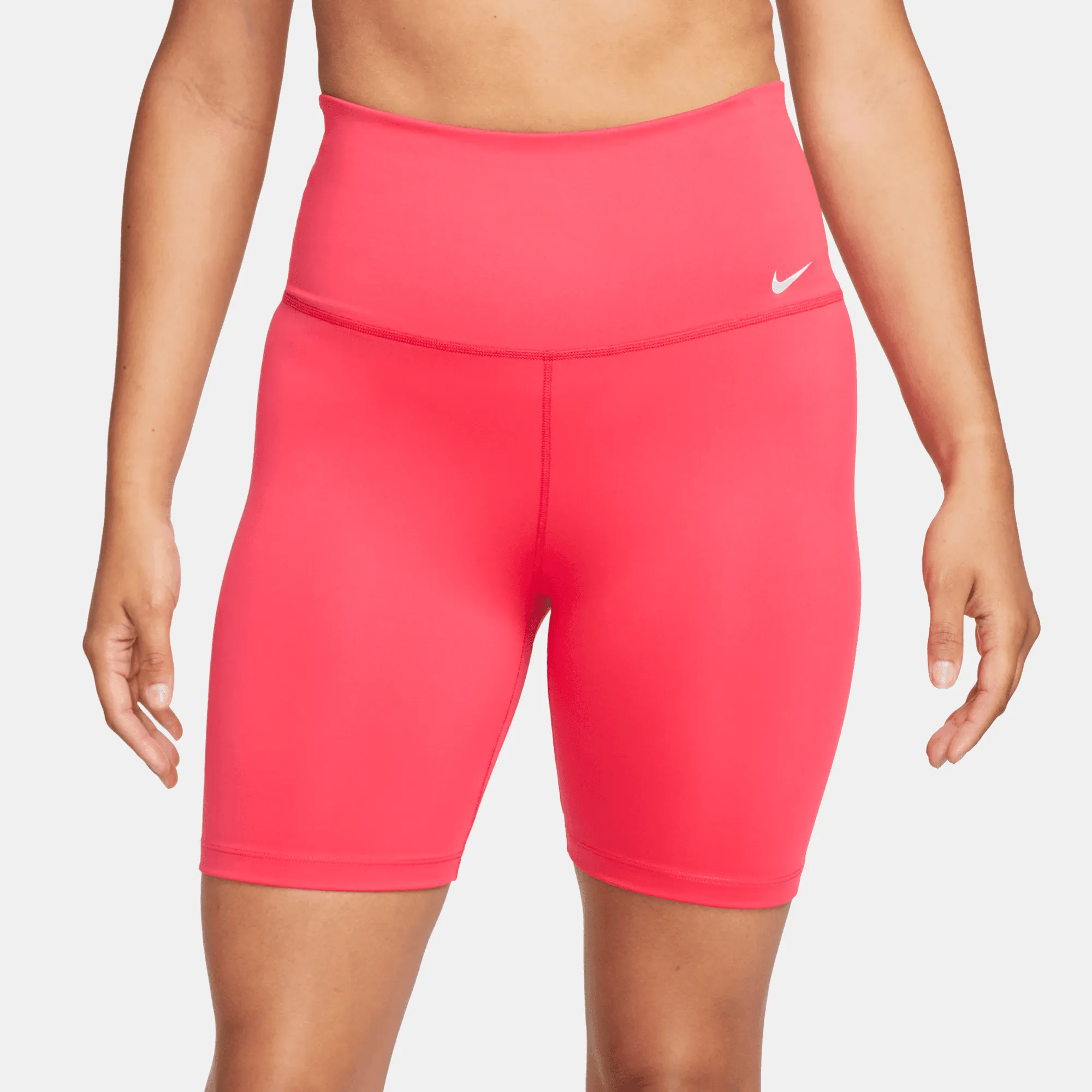 Nike Dri-FIT One Women's Pink High-Waisted 7-Inch Biker Shorts