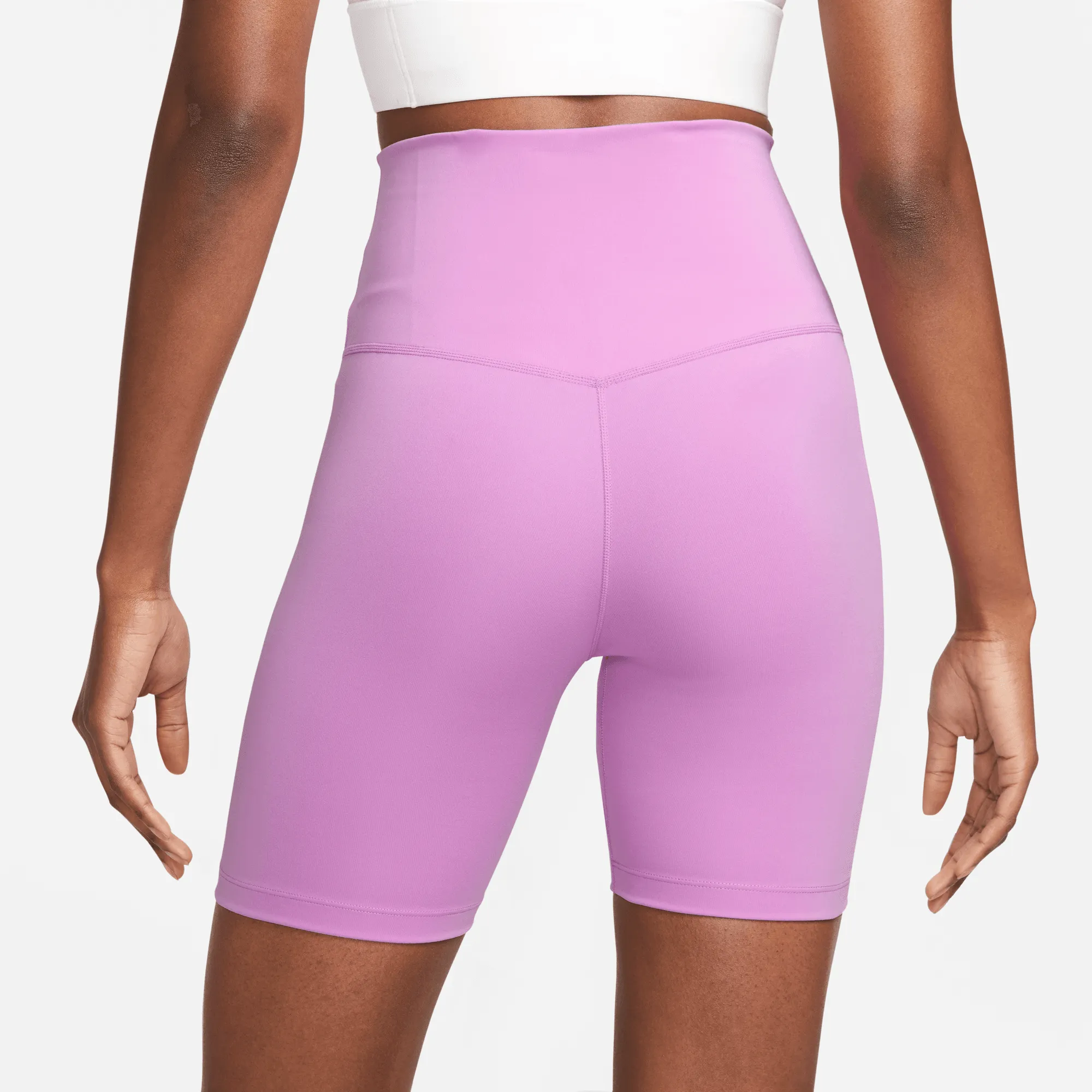 Nike Dri-FIT One Women's Purple High-Waisted 7-Inch Biker Shorts