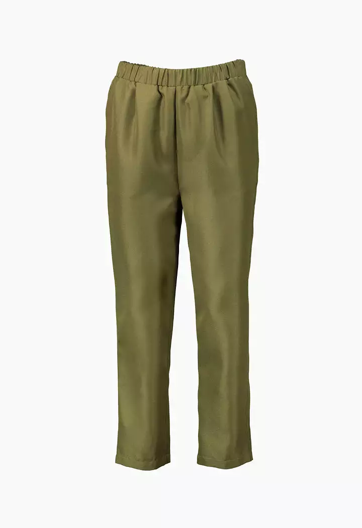 Olive Solid Trouser