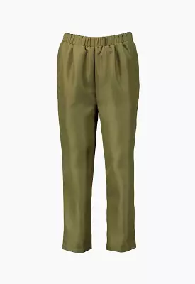 Olive Solid Trouser