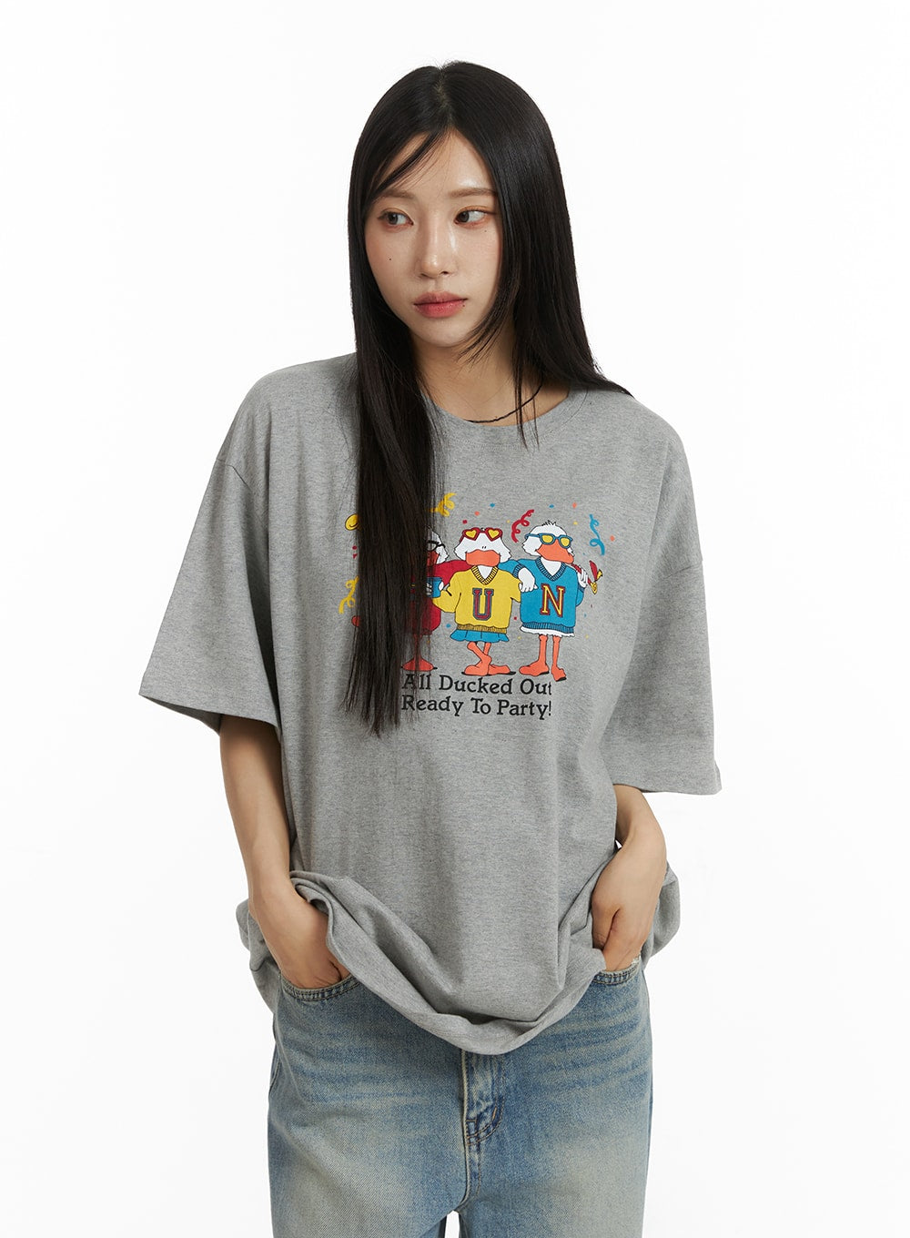 Oversized Graphic Tee CF401