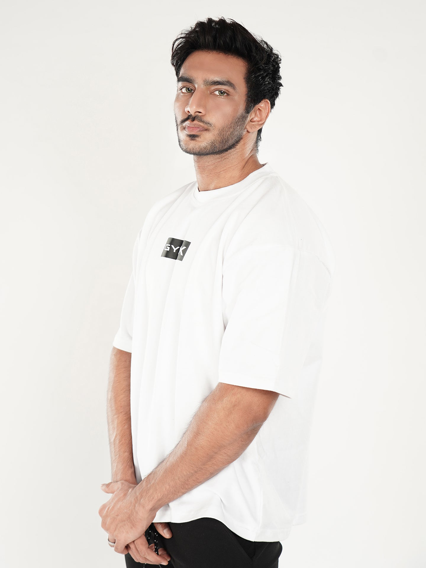 Oversized GymX Tee- Pristine White- Sale