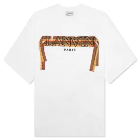 Oversized Lanvin Curblace Tee - Optic White