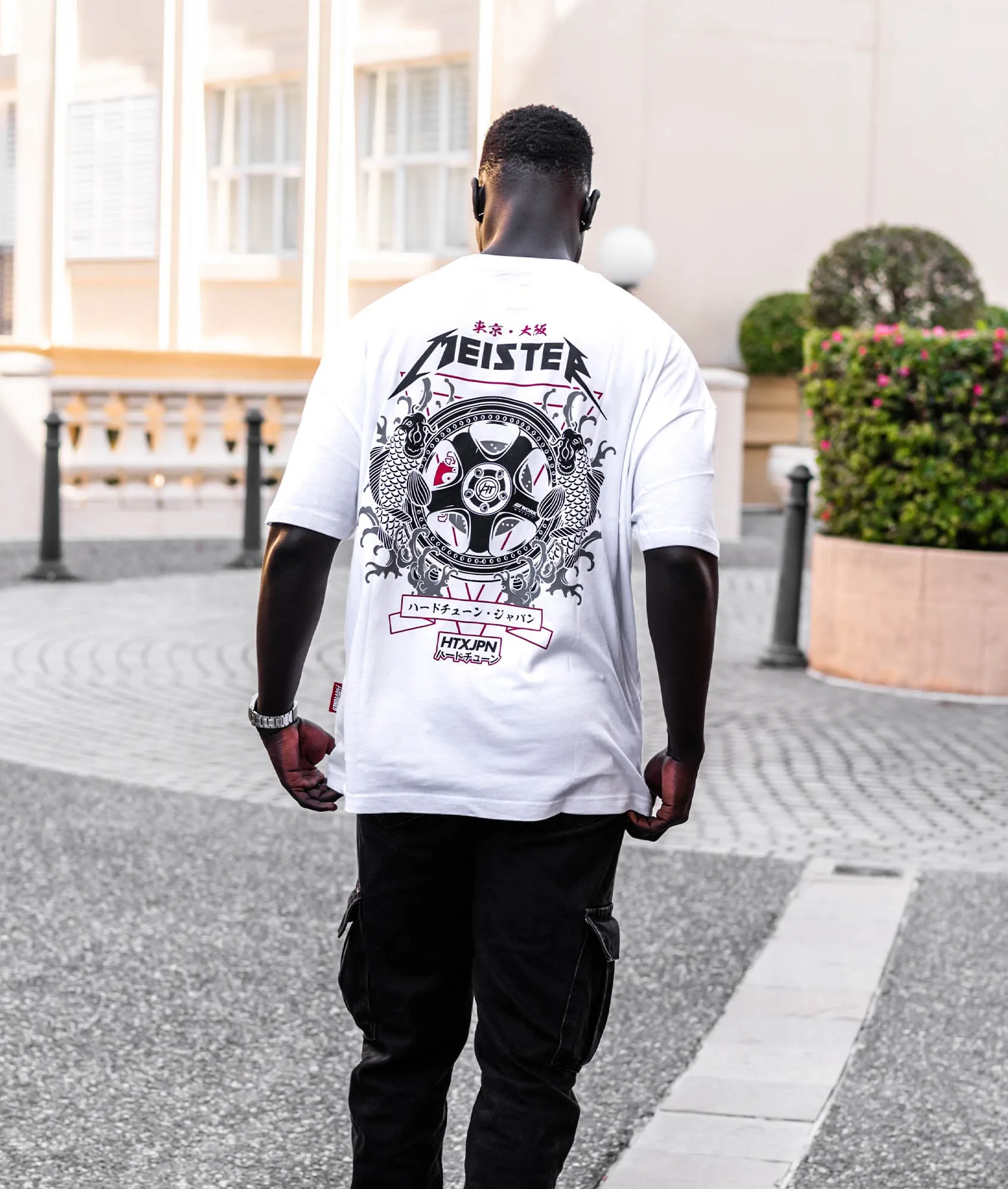 Oversized Meister Tattoo Tee - White