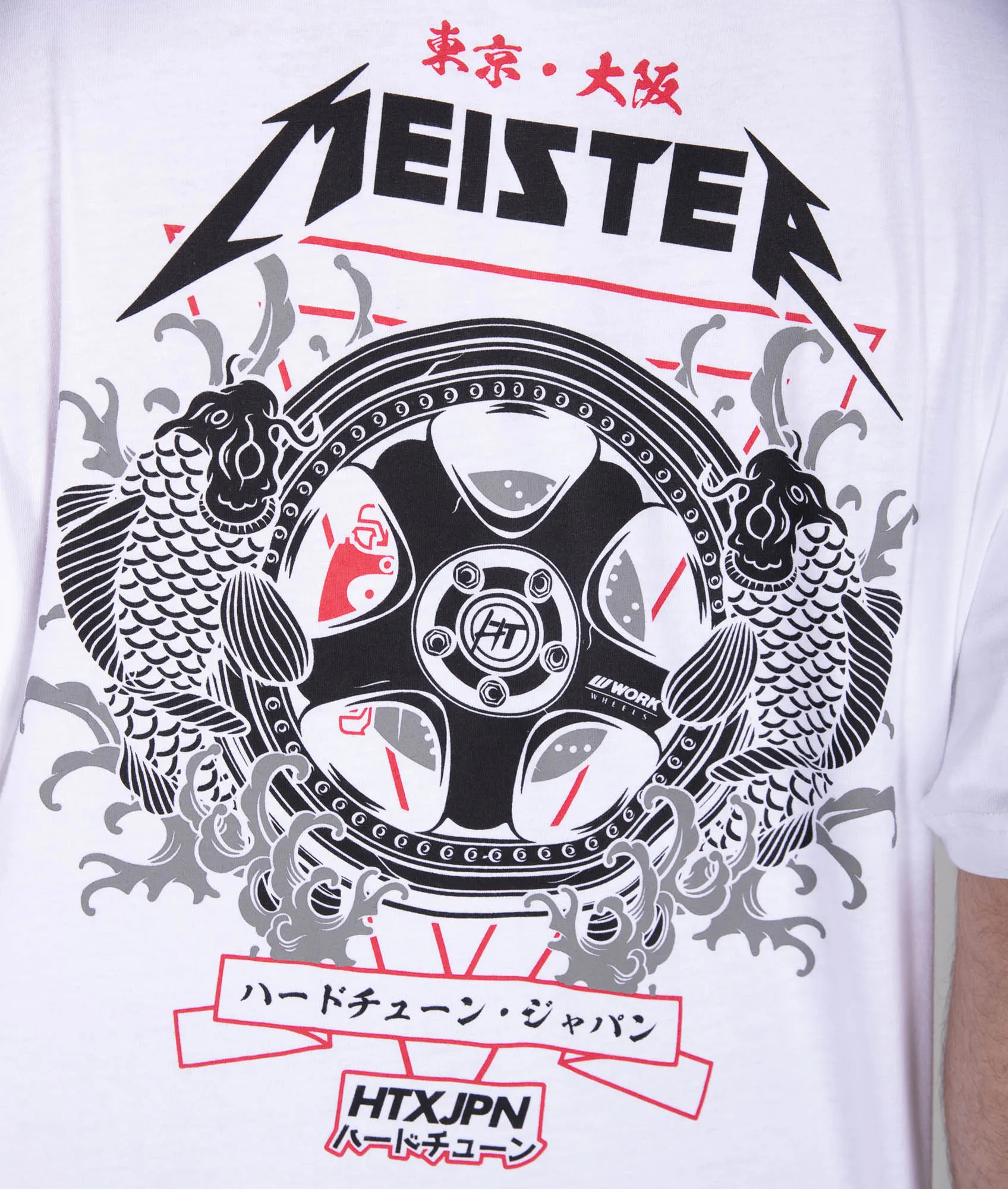 Oversized Meister Tattoo Tee - White