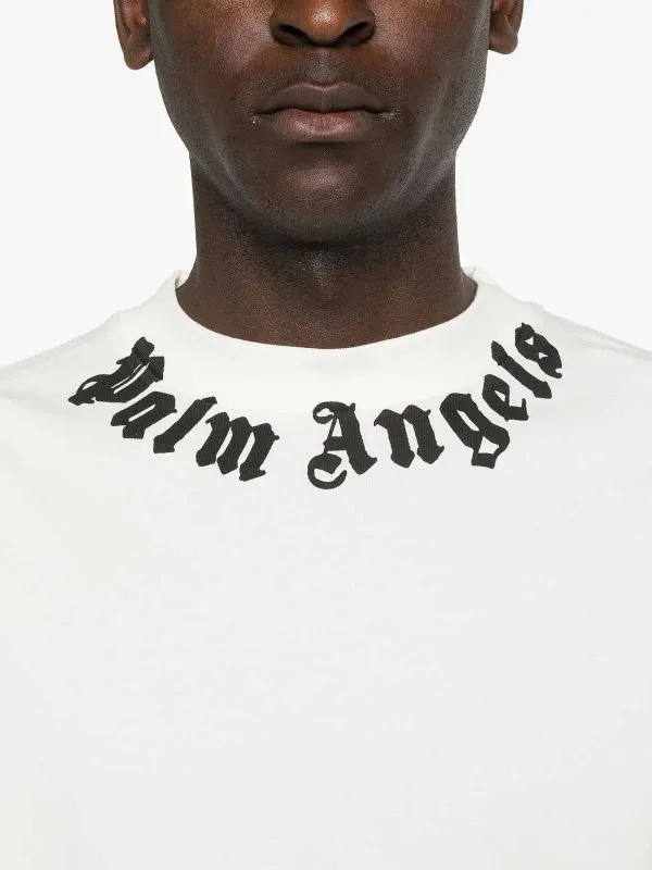 Palm Angels Neck Logo Tee