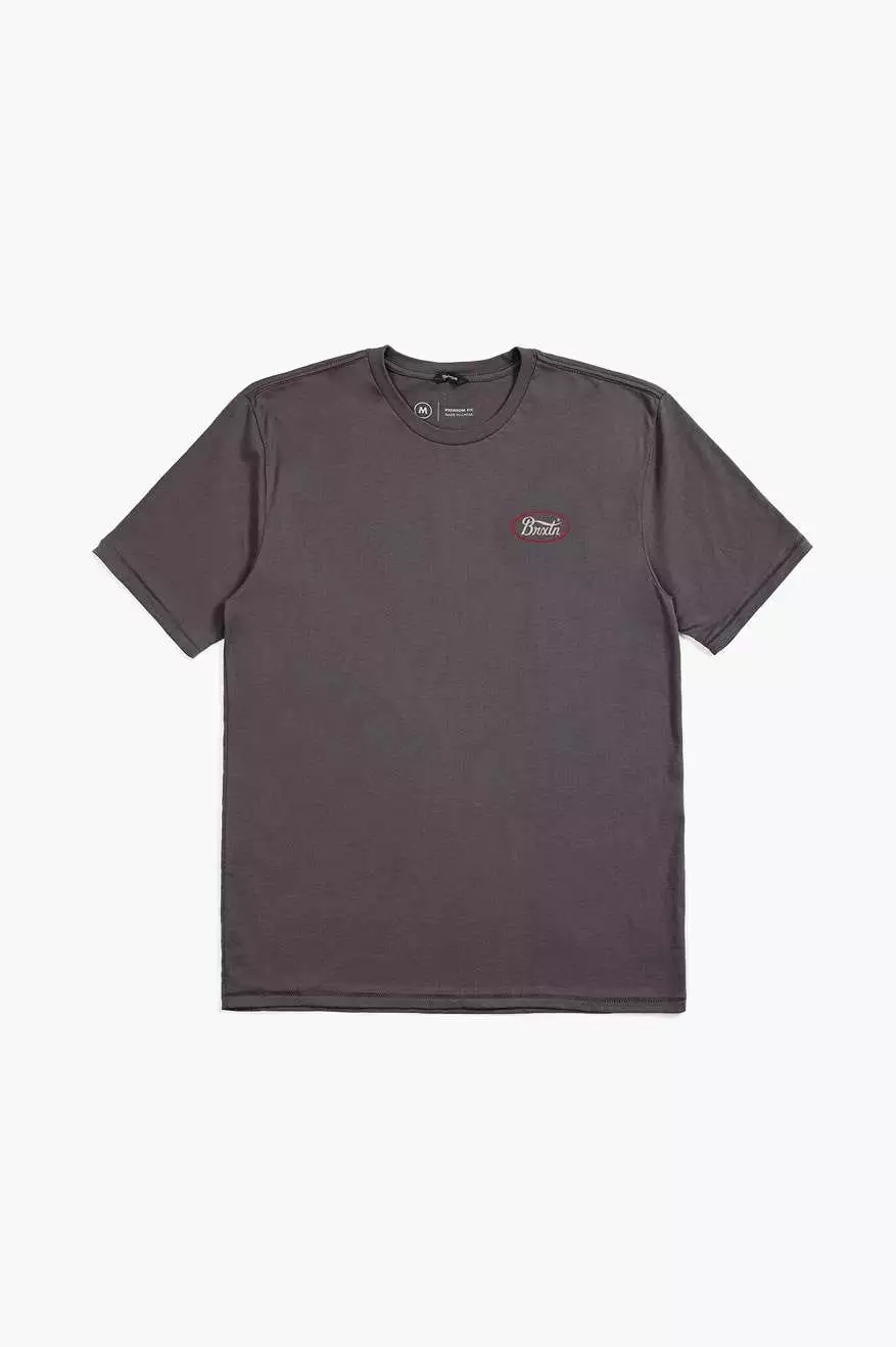 Parsons S/S Tailored Tee - Charcoal/Casa Red/Whitecap