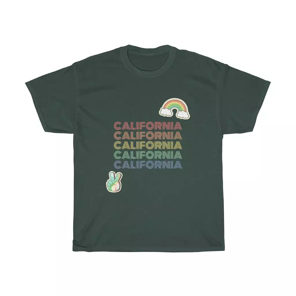 Peace Love & California Tee