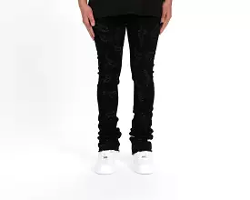 Pheelings NOW OR NEVER FLARE STACK DENIM (JET BLACK)