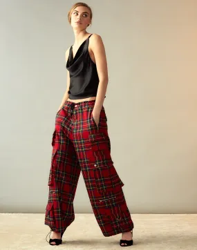 Plaid Cargo Pants