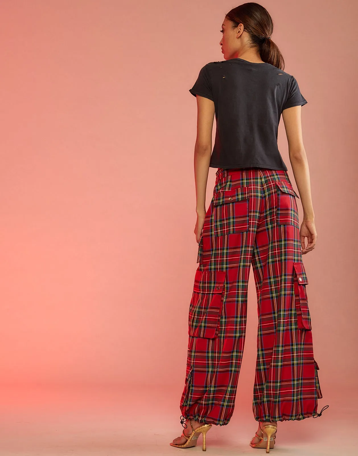 Plaid Cargo Pants