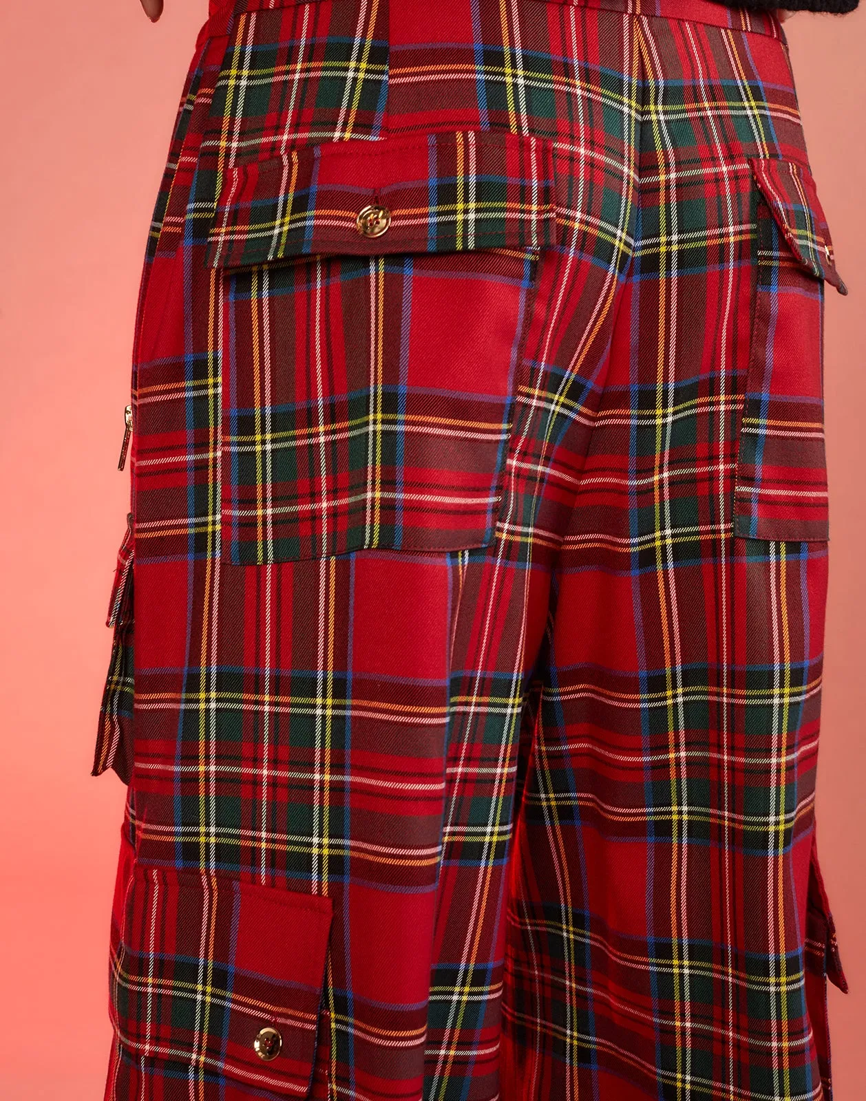 Plaid Cargo Pants