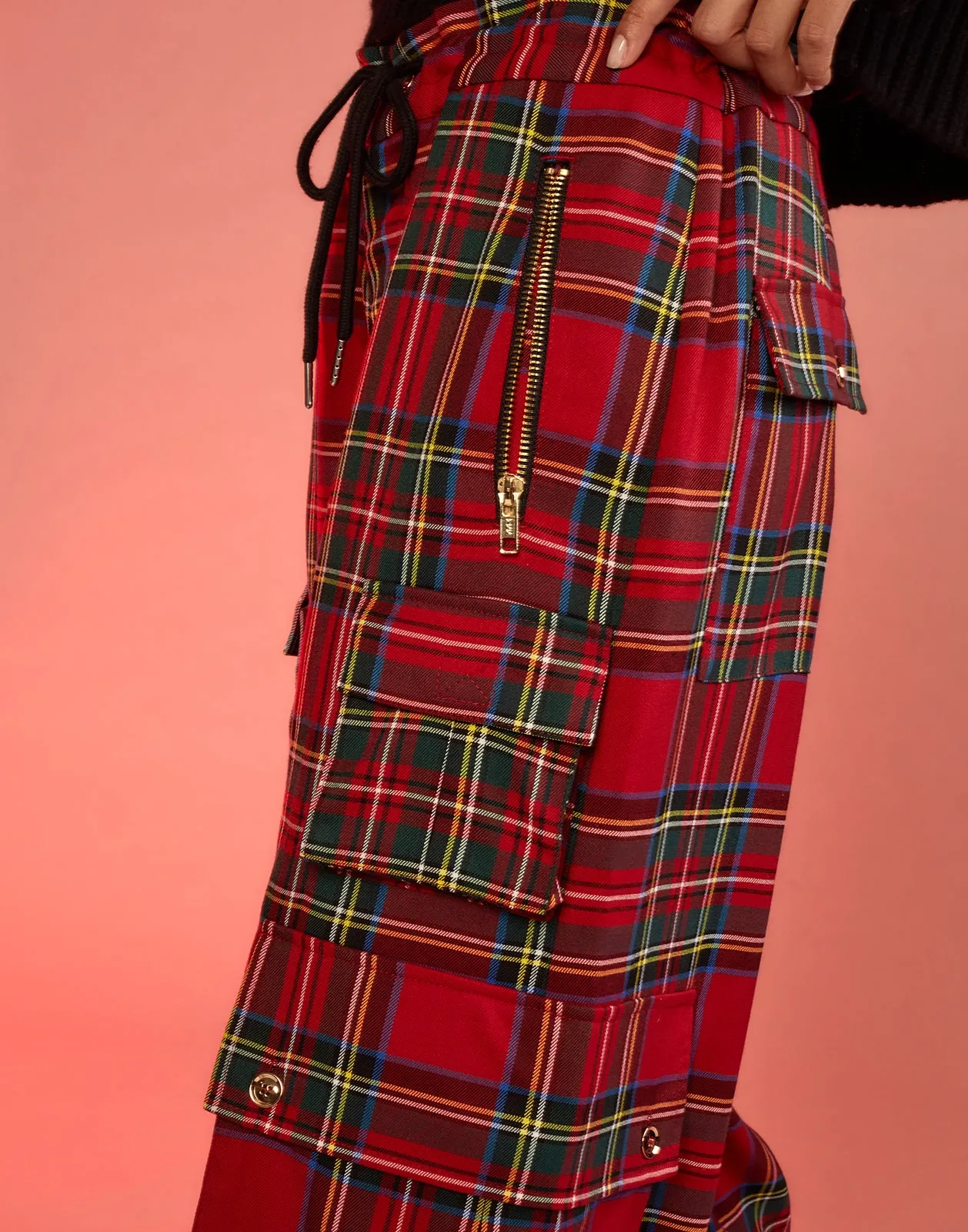 Plaid Cargo Pants