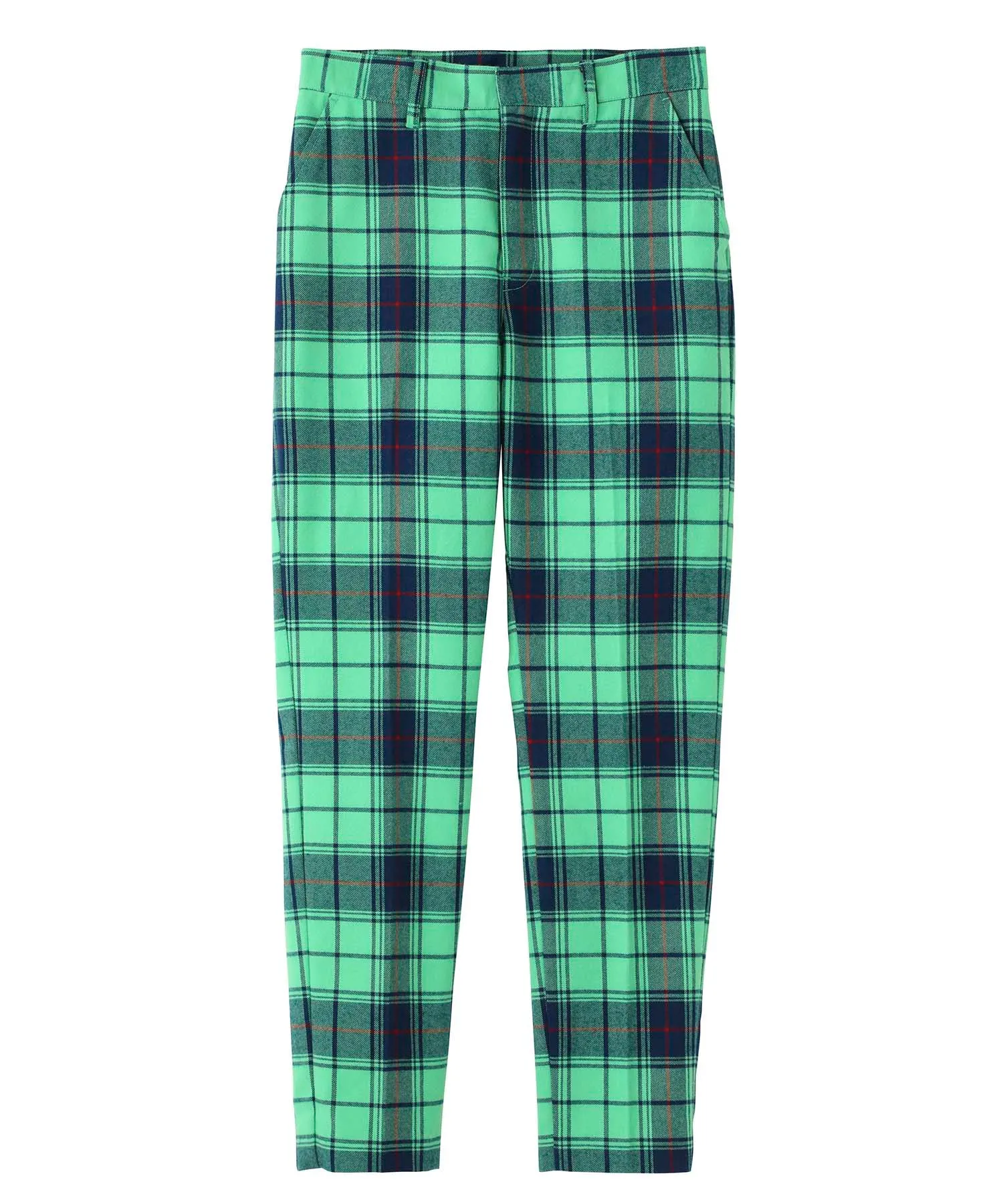 PLAID SLIM PANTS