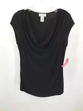 Pre-Owned Carmen Marc Valvo Black Size Medium Blouse