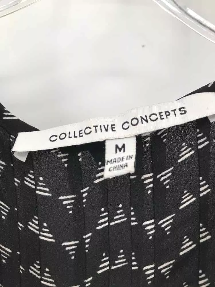 Pre-Owned Collective Concepts Black Size Medium Blouse