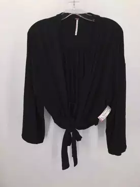 Pre-Owned Free People Black Size Medium Blouse