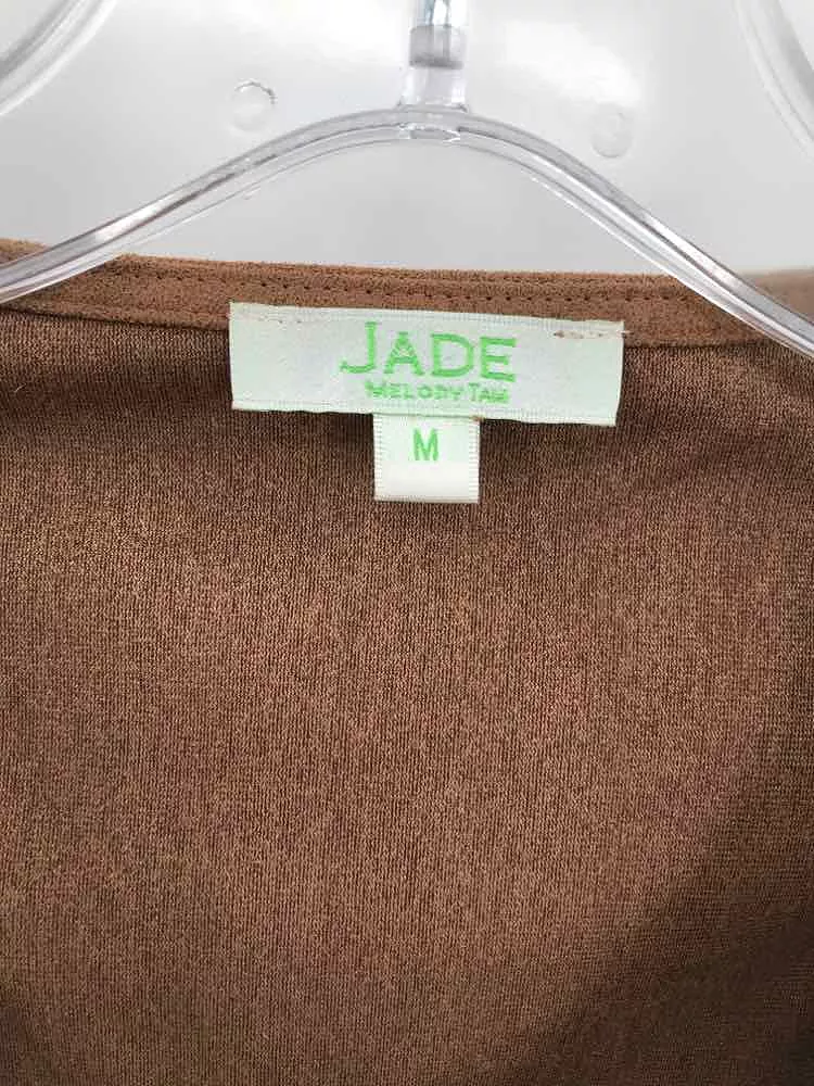 Pre-Owned Jade Brown Size Medium Blouse