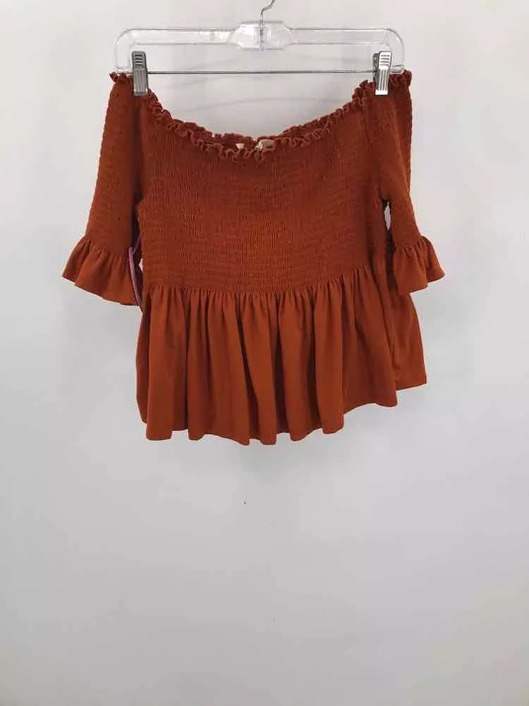 Pre-Owned Liberty Love Orange Size Medium Blouse